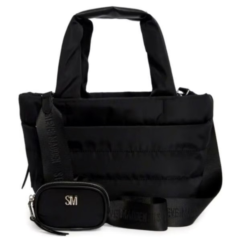 Steve Madden Black Duffel Bag Set